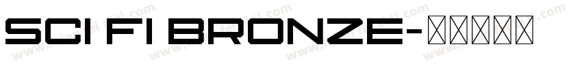 Sci Fi Bronze字体转换